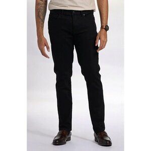 DKNY Mens Jet Black Bedford Stretch Slim Fit Denim 5 Pocket Jeans NEW 36 X 34